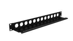 CAYMON BP112T Panel maskujący do szaf rack 19” z półką odciążającą, 12x D, 1 HE